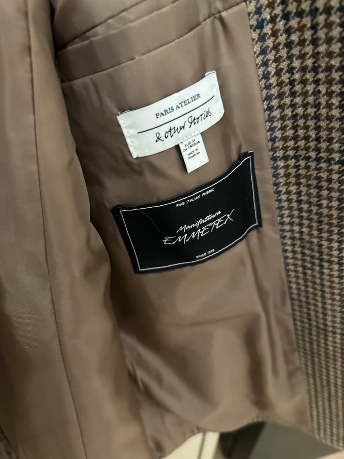 앤아더스토리즈 테일러드 울 블렌드 블레이저 상품이미지3