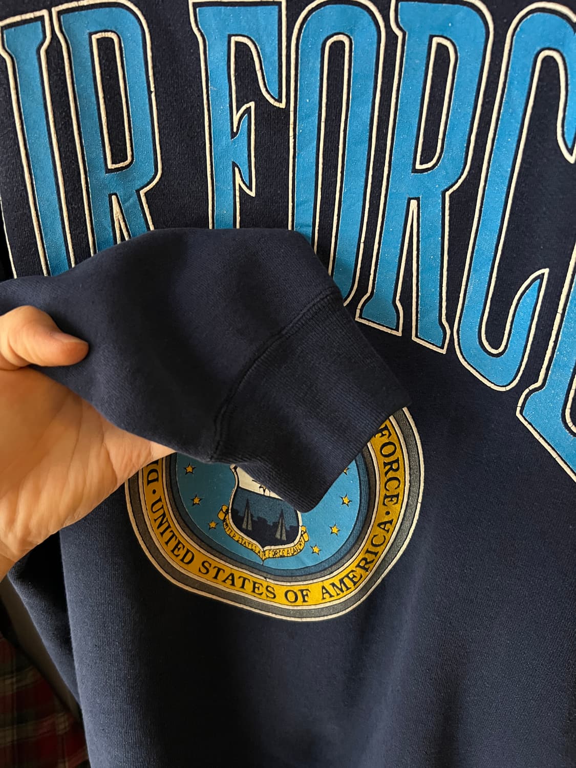 [L]90's U.S AIR FORCE 미 공군 유니폼 스웻셔츠 상품이미지4