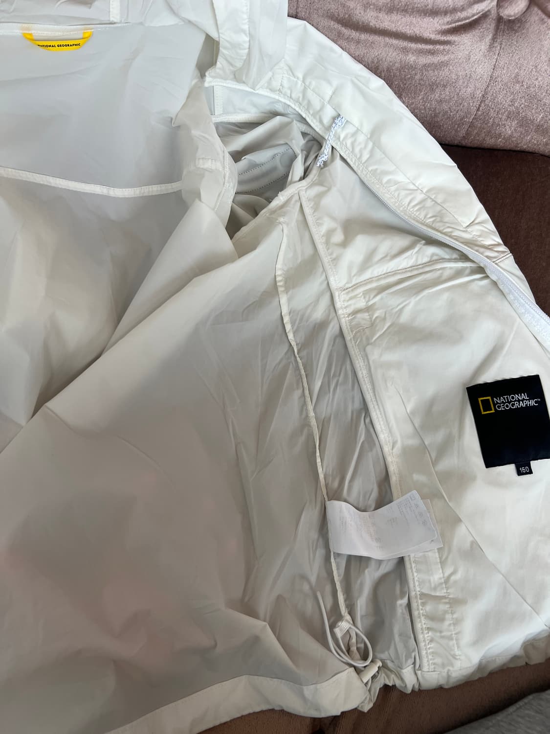 내셔널지오그래픽 키즈 아이보리윈드브레이커 바람막이후드점퍼 상품이미지7