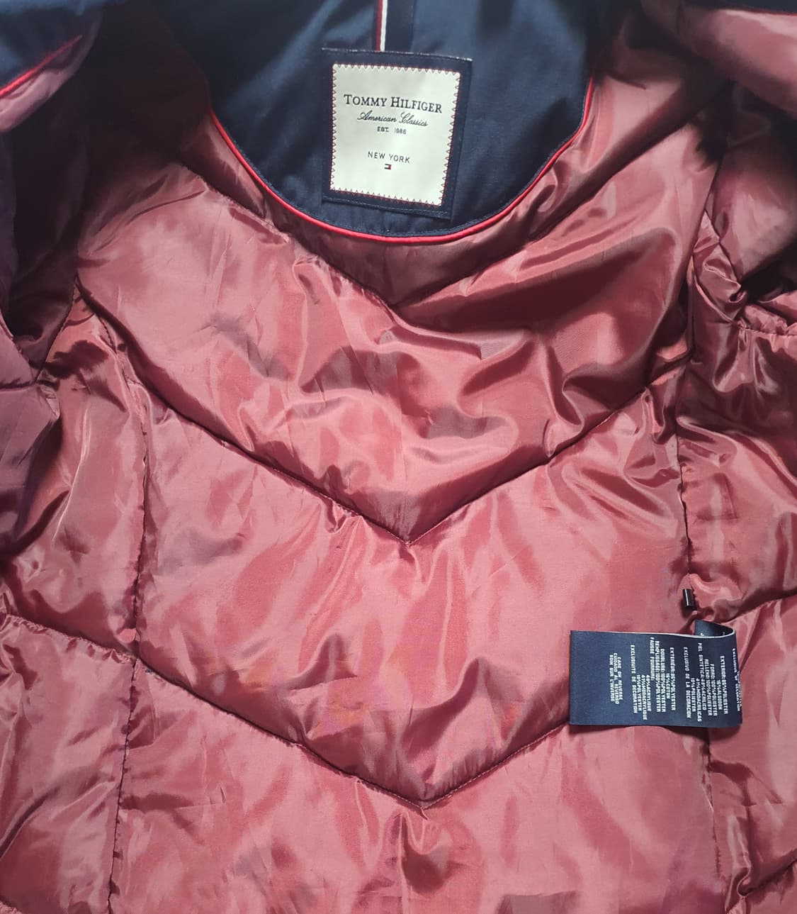 (새상품) 타미힐피거 네이비 여성 롱패딩 66 상품이미지3