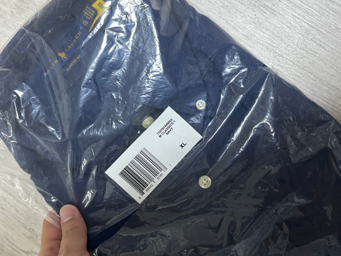 폴로 랄프로렌 네이비 린넨 셔츠 XL 상품이미지8