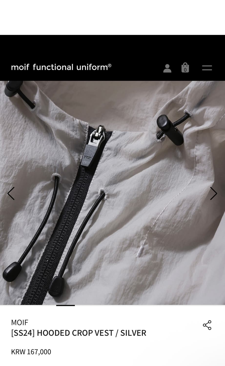 모이프 크롭 베스트 2사이즈 상품이미지2