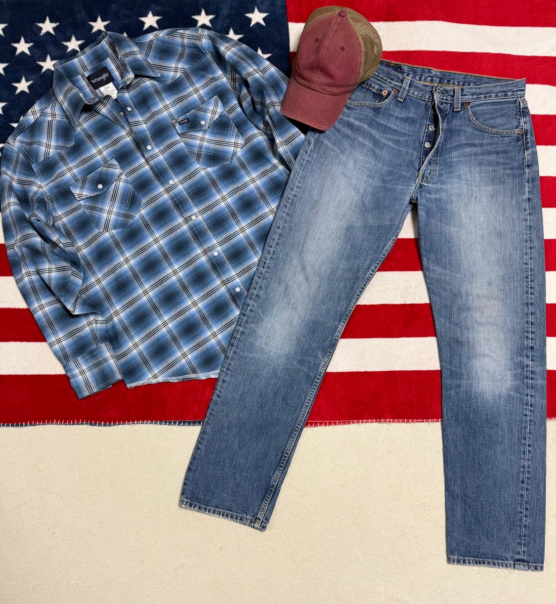 랭글러 웨스턴 체크셔츠 Wrangler western checkshirt 상품이미지10