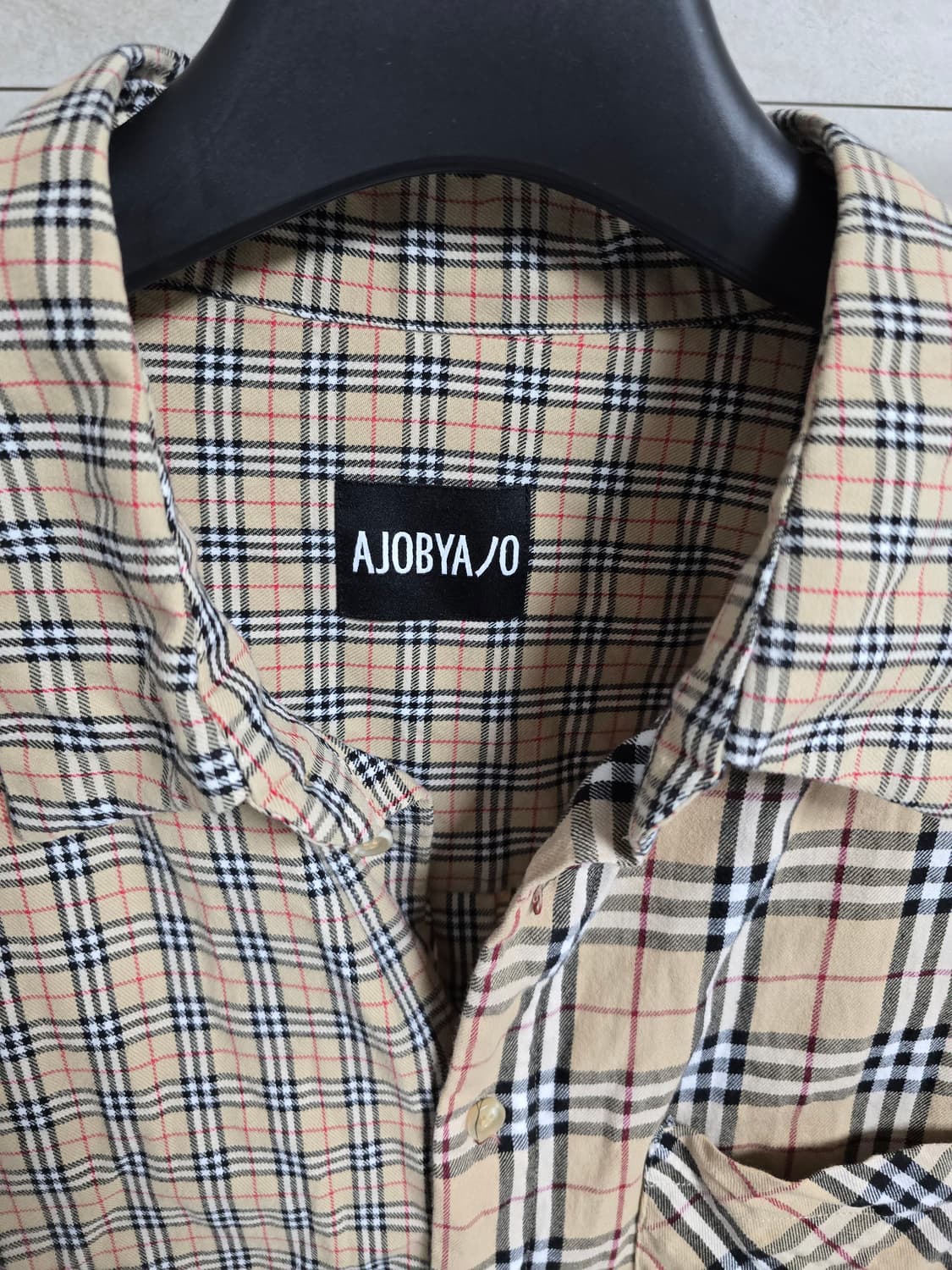 아조바이아조 버버리체크 셔츠 XL 상품이미지2