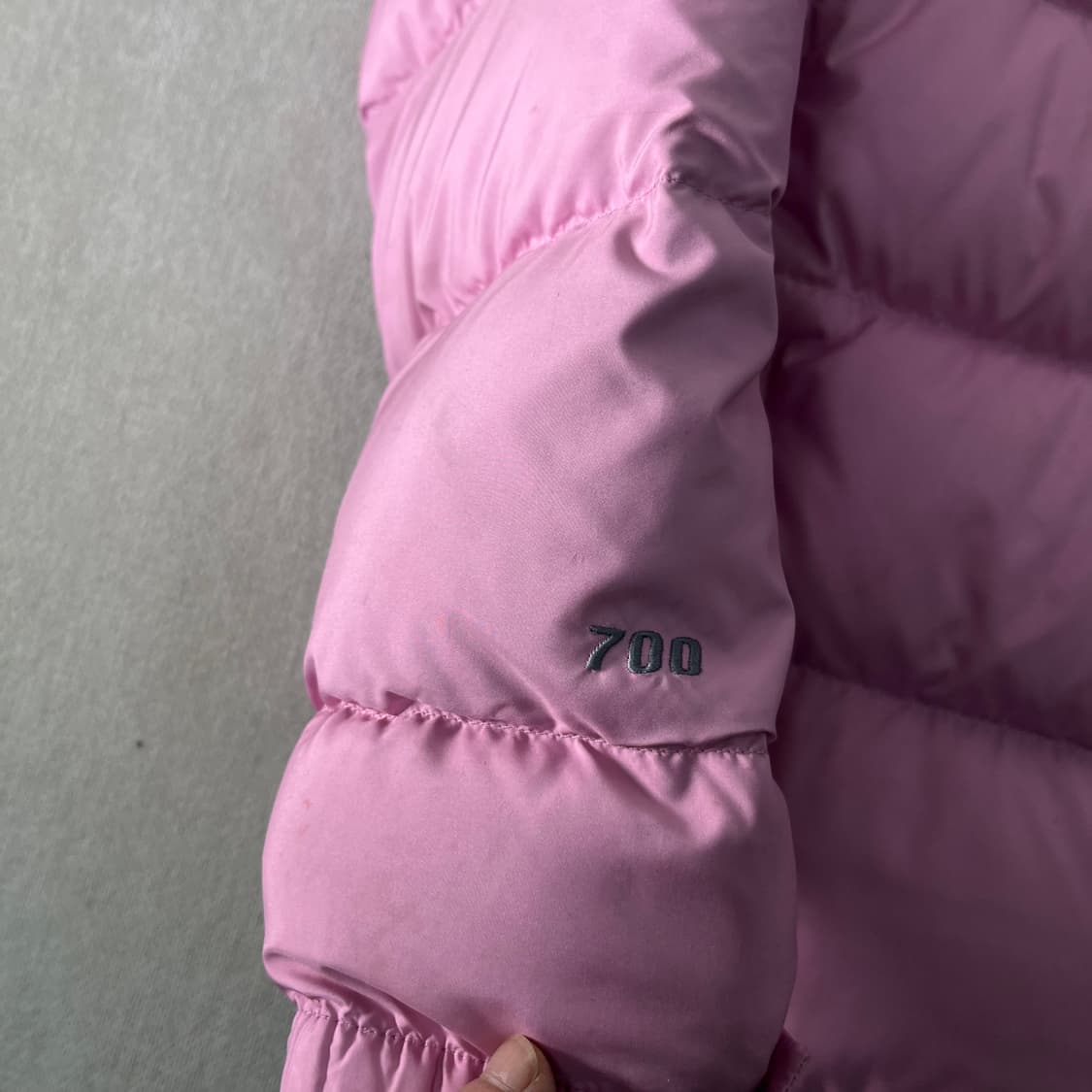 95 노스페이스 해외판 희귀 딸기우유 핑크 700 눕시 패딩 상품이미지5