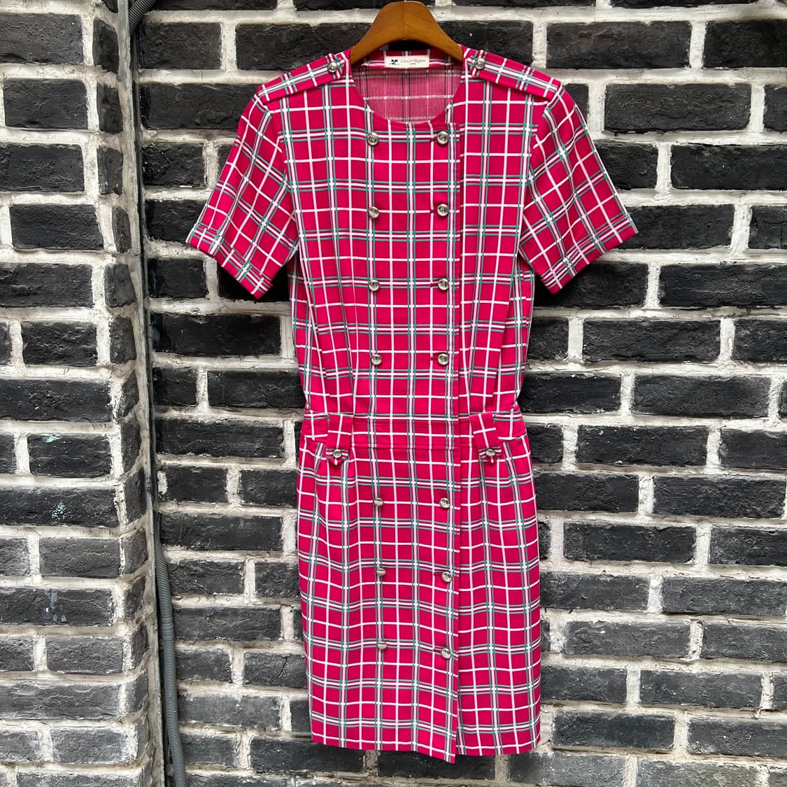 꾸레쥬 은장버튼 원피스 상품이미지1