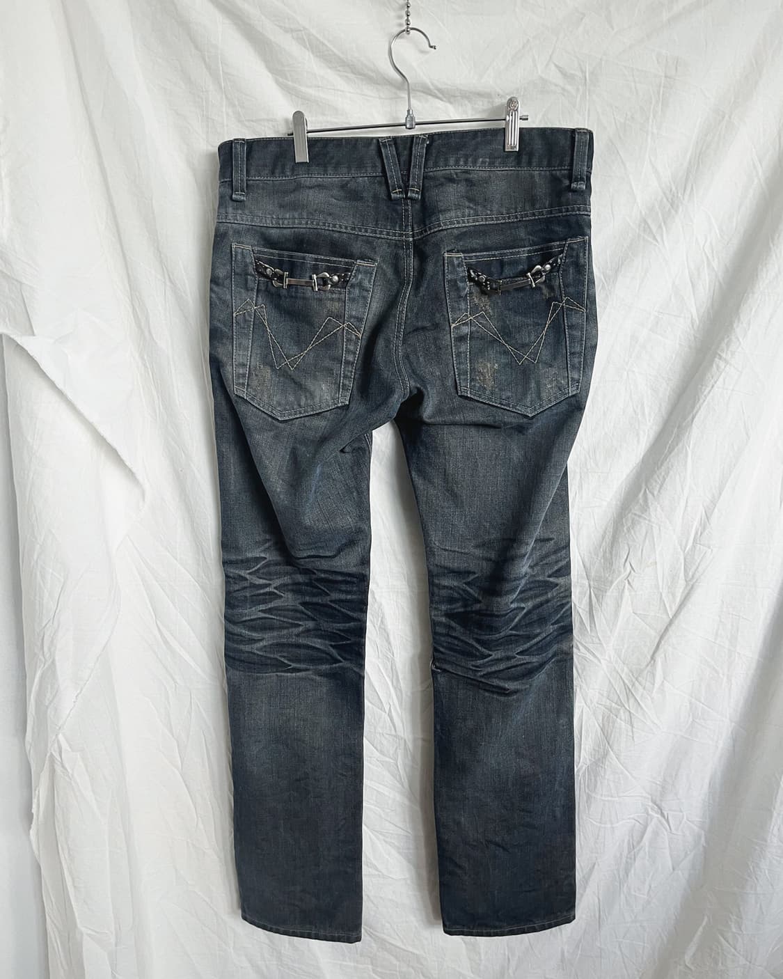 JPN VTG 홀스빗 디테일 워싱진 상품이미지8