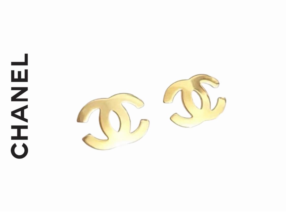 샤넬 심플 골드 이어링 상품이미지1