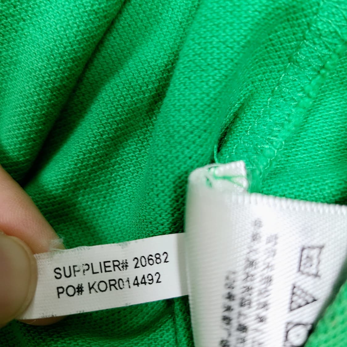 ​[정품] 폴로 랄프로렌 커스텀핏 카라티 그린 L 상품이미지7