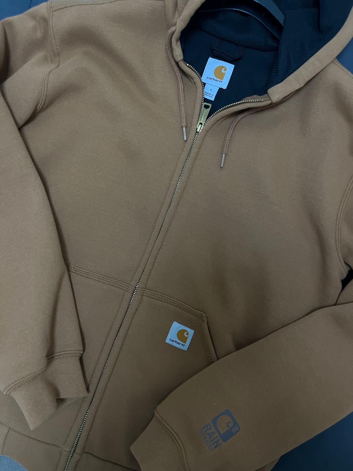 칼하트 멕시코 레인디펜더 써멀 후드집업(size s) 상품이미지2