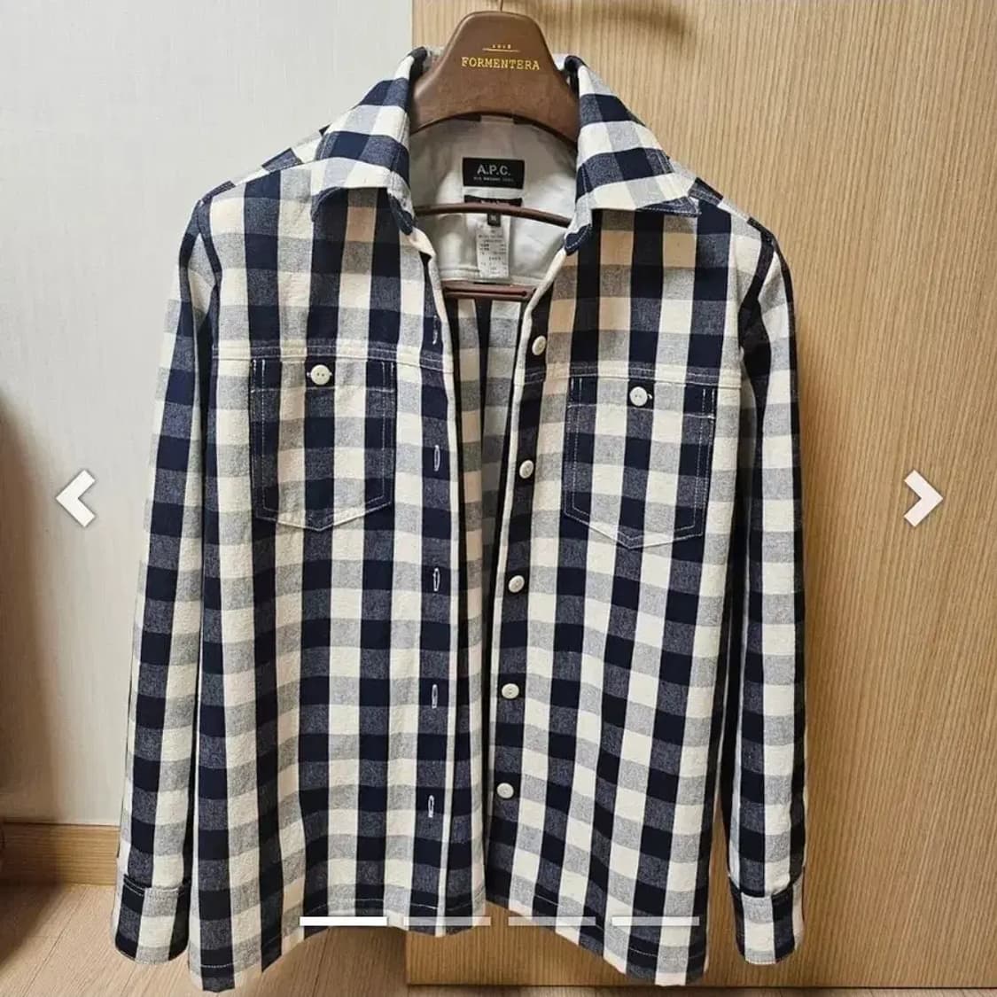 A.P.C. 아페쎄 깅엄 체크 lsla 셔츠 자켓 ~55 상품이미지5