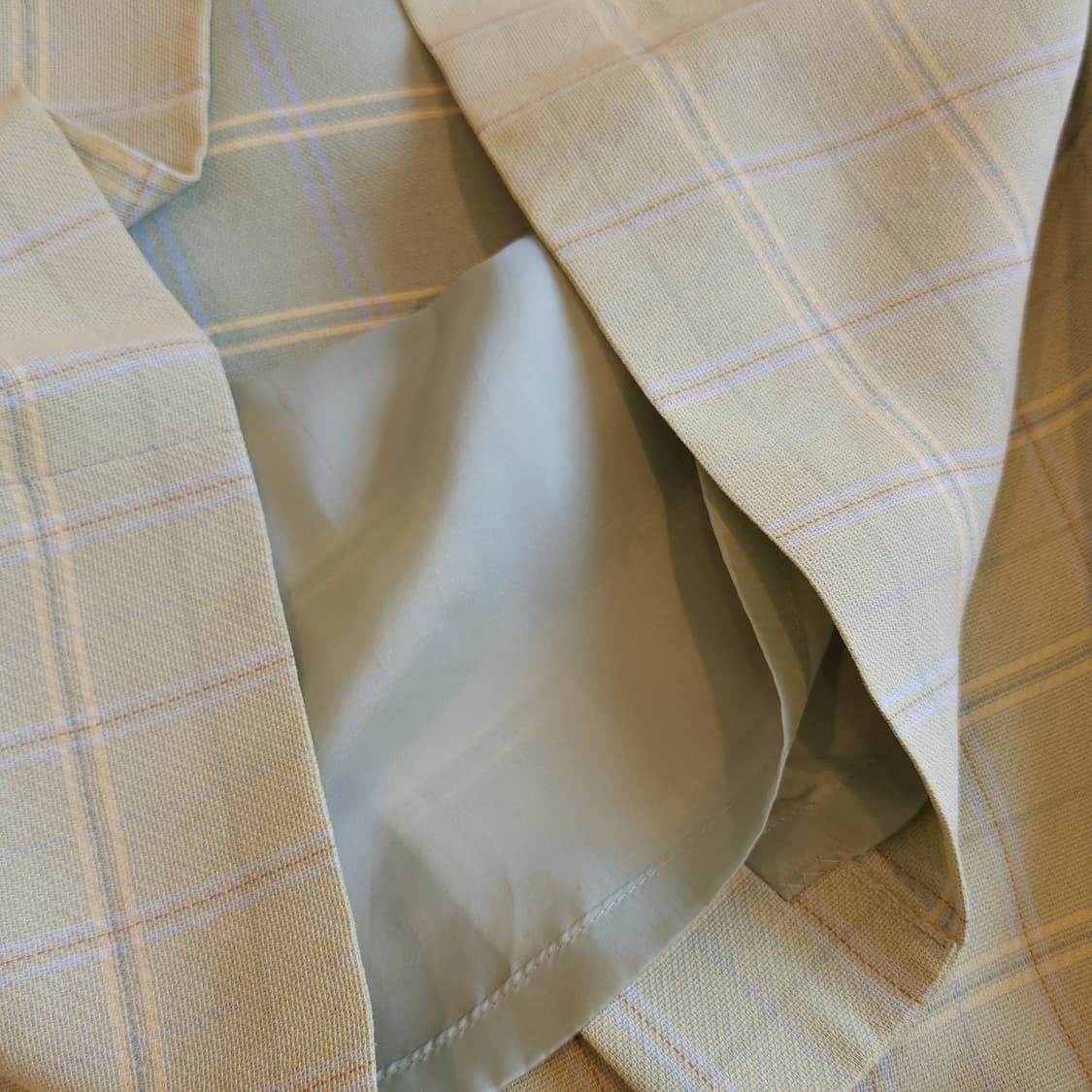 90s 닥스 잉글랜드 레몬 체크 스커트 상품이미지8