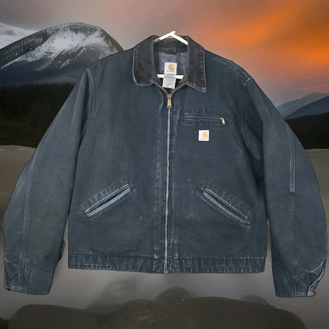 칼하트 J01 빈티지 디트로이트 자켓 블랙 상품이미지1