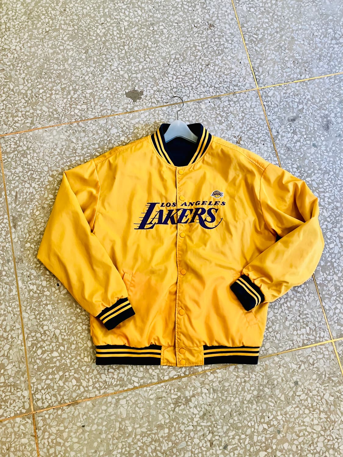 LA레이커스 리버시블 바시티 자켓 lakers 상품이미지8