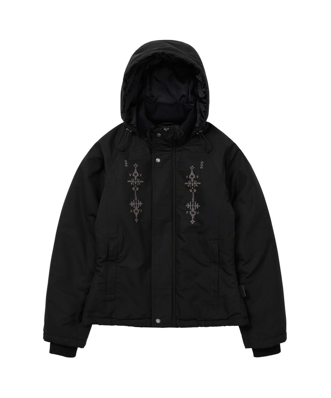 웰빙익스프레스 Embroidered Field Parka Black 상품이미지3