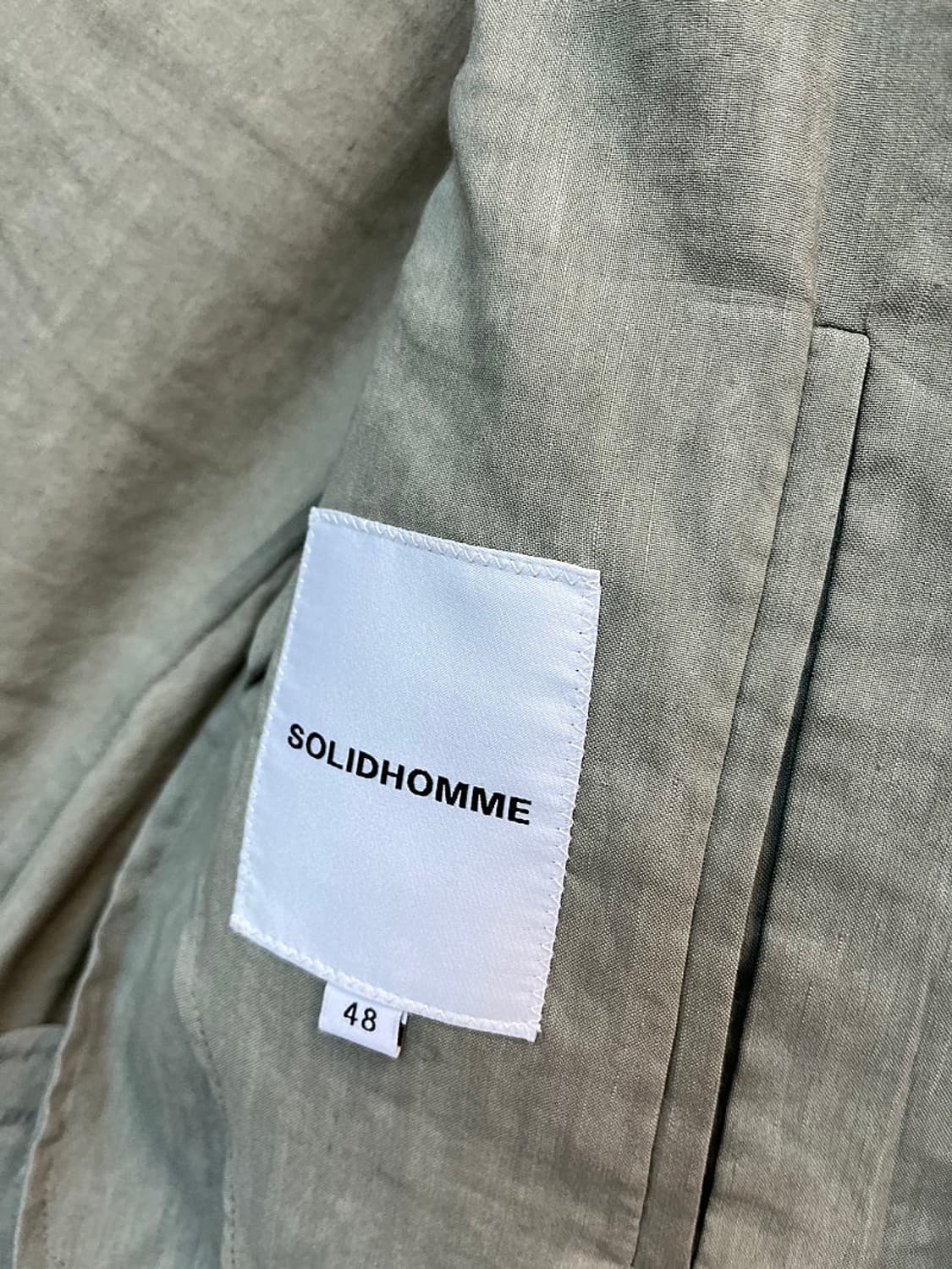 100) 솔리드옴므 린넨자켓 상품이미지5