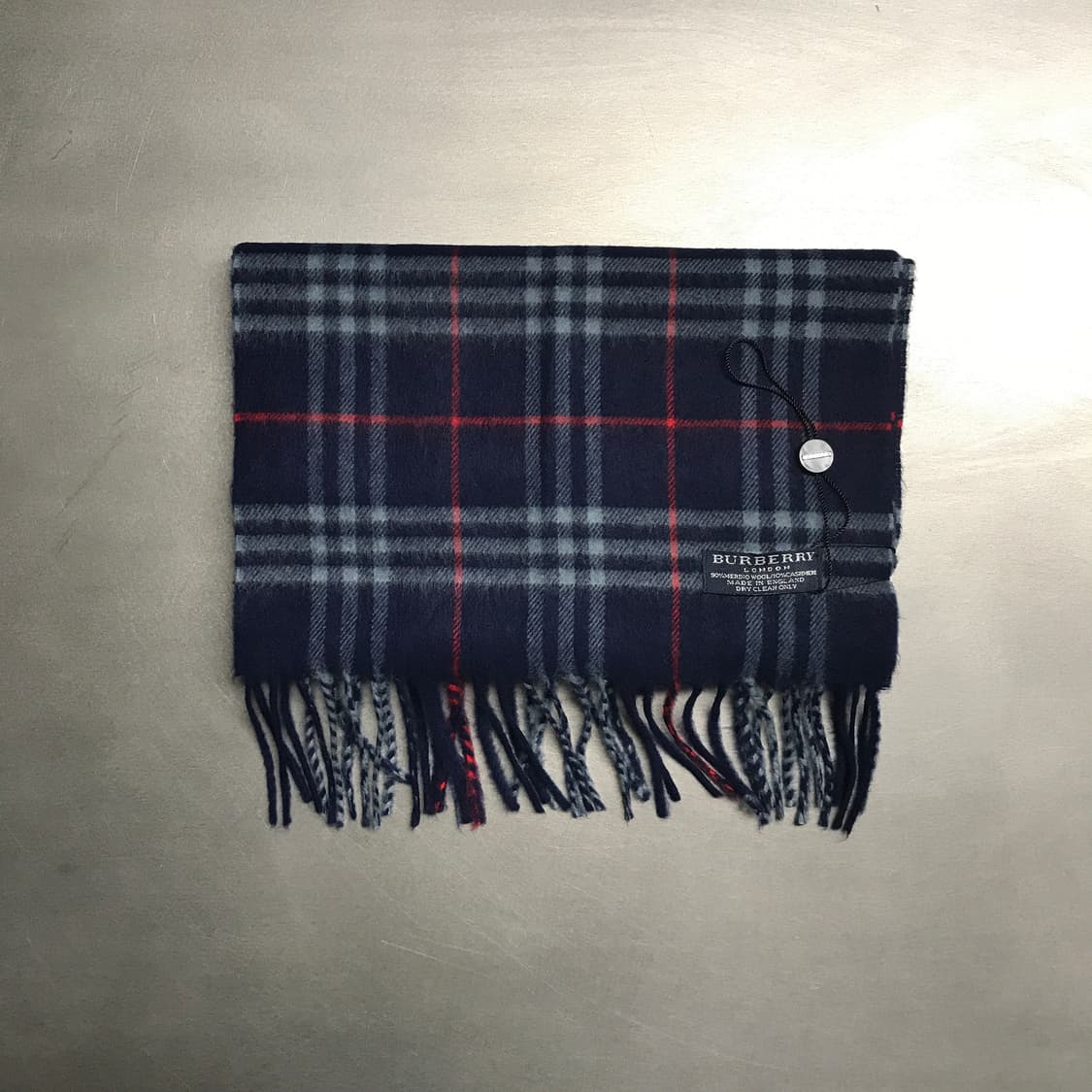 버버리 정품 메리노/캐시미어 머플러 네이비 상품이미지2