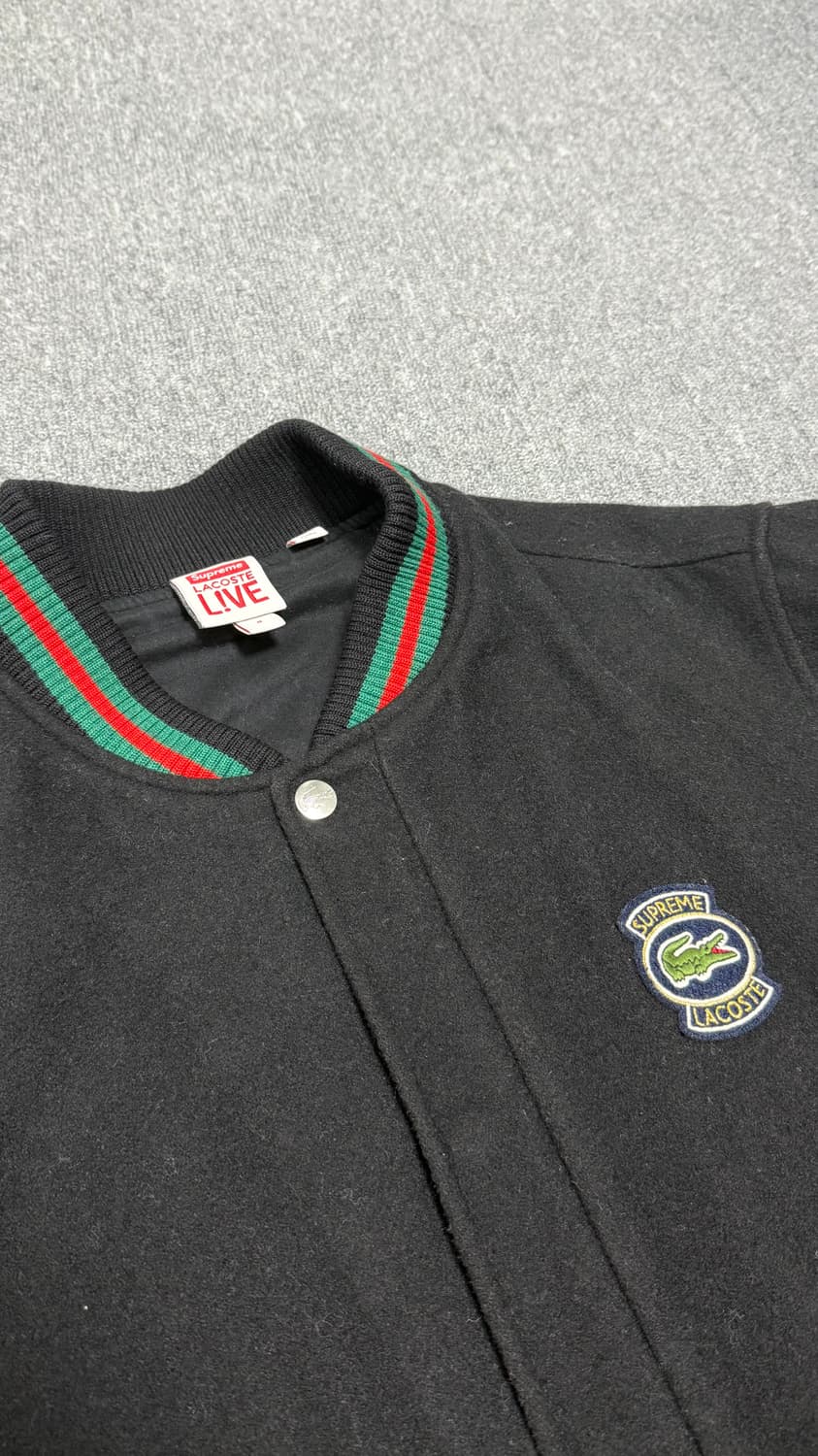 Supreme x Lacoste 바시티 자켓 상품이미지1