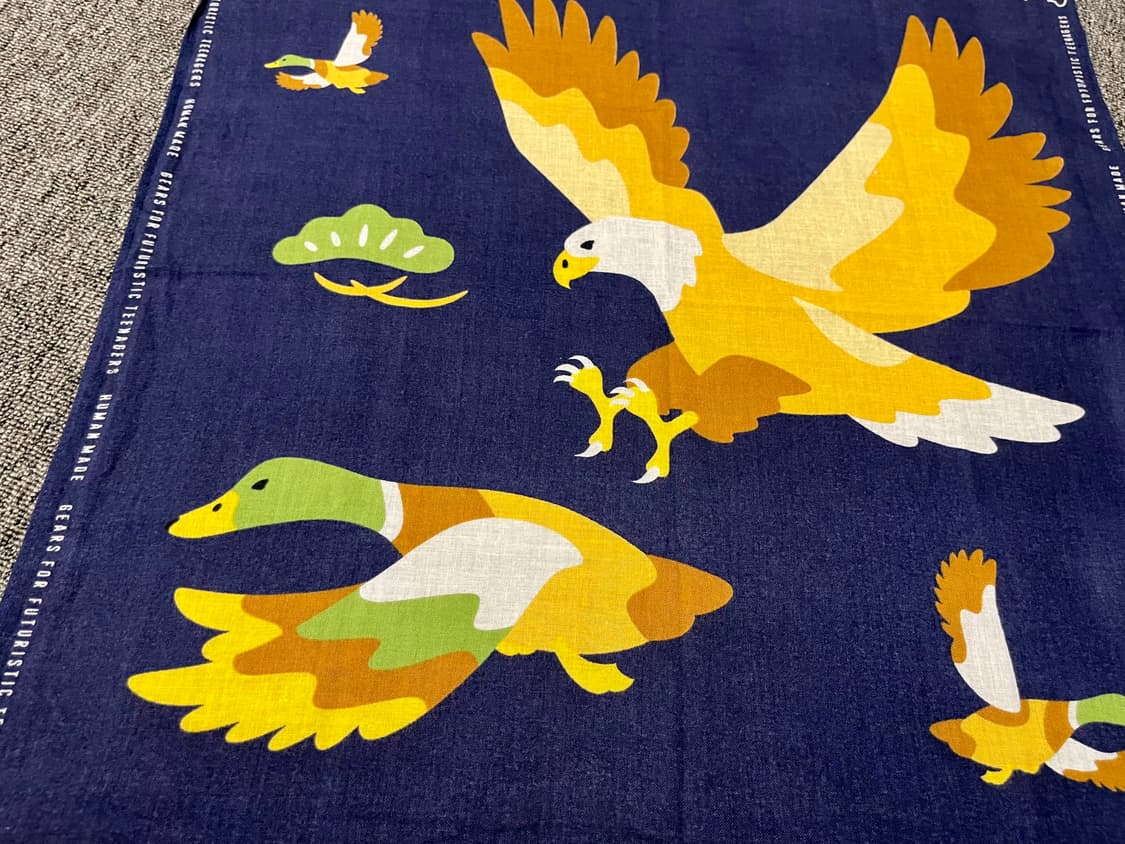 휴먼메이드 독수리/청둥오리 반다나 네이비 상품이미지2