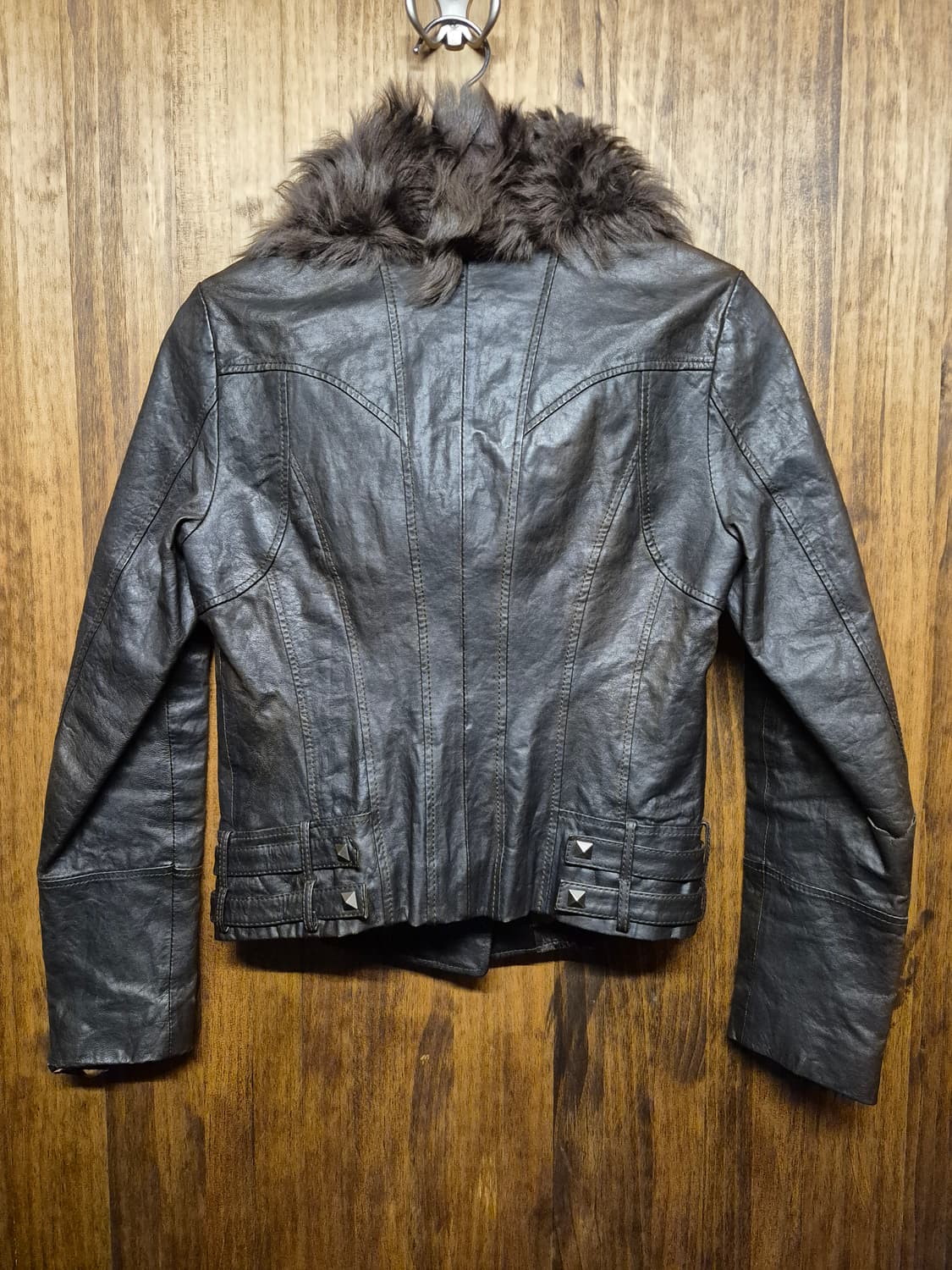VINTAGE BROWN LEATHER JACKET  상품이미지3