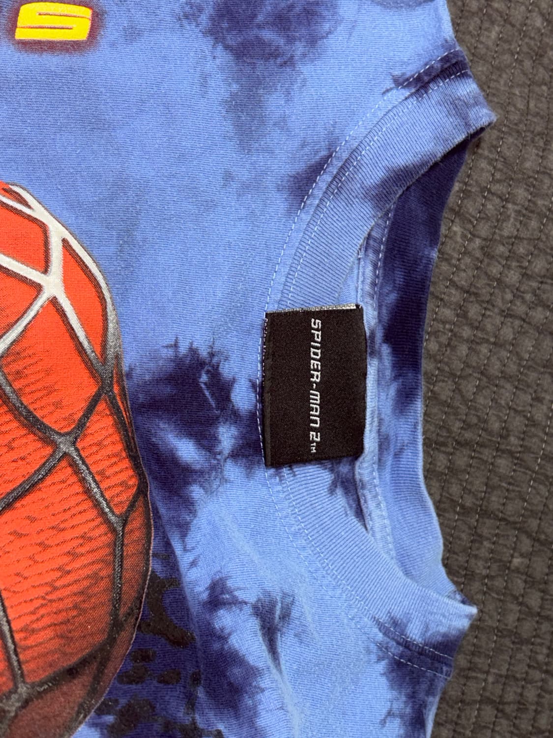 스파이더맨 2 타이다이 긴팔 티셔츠 상품이미지3