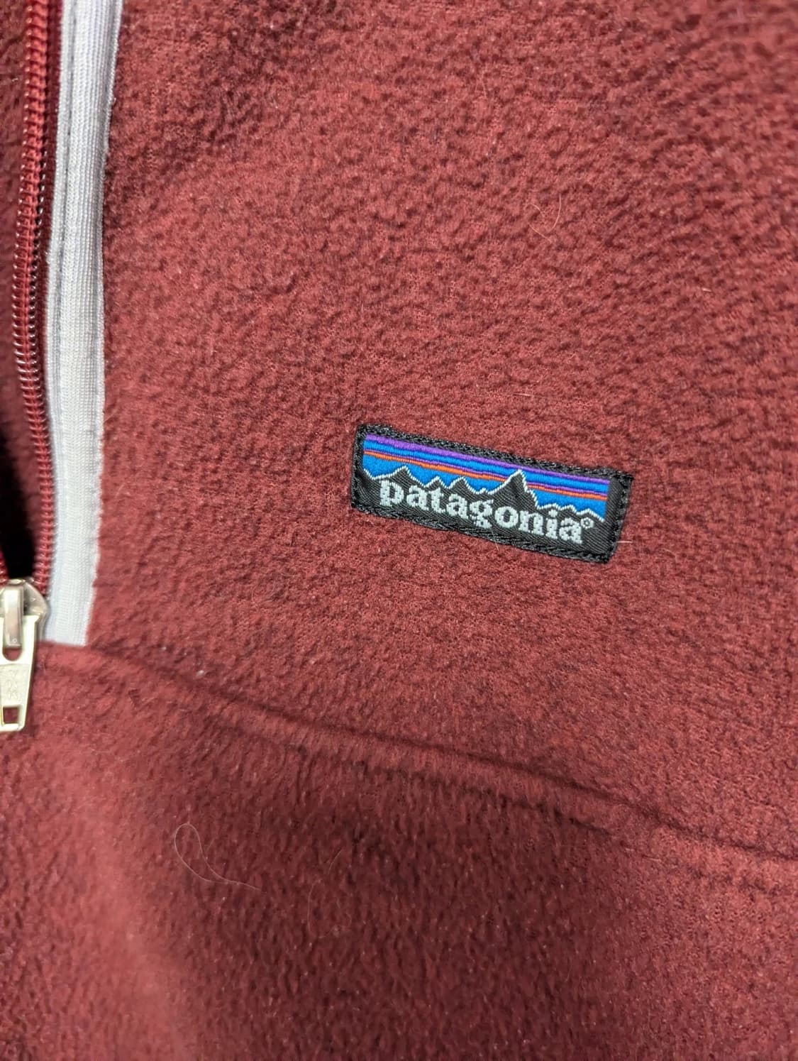 00FW 멕시코 파타고니아 신칠라 마수피얼 플리스 풀오버 버건디 상품이미지2