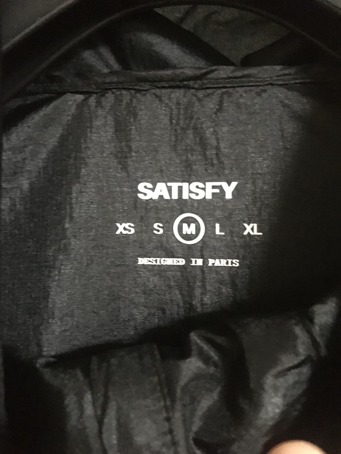 Satisfy 새티스파이 pertex 바람막이 블랙 판매합니다 상품이미지5