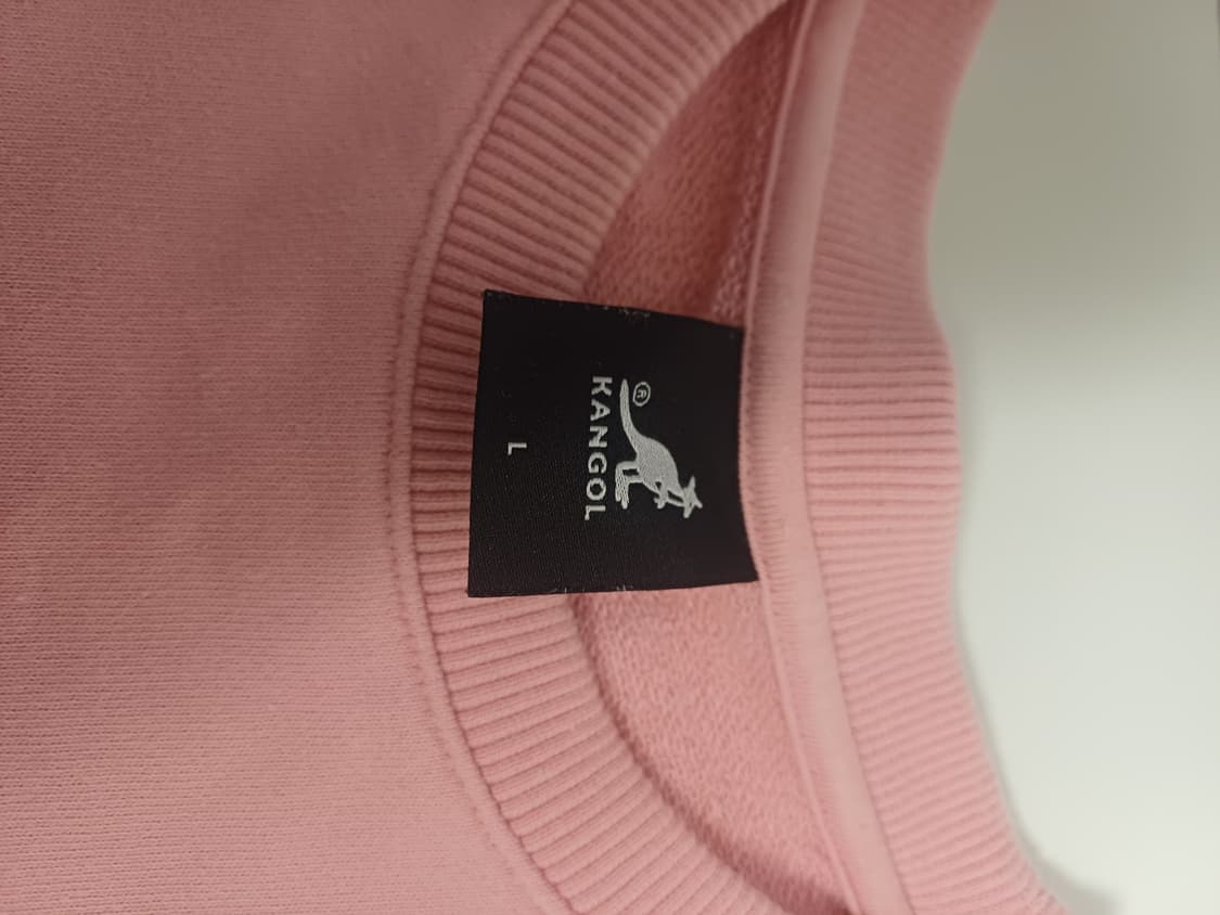 캉골 베이직 클럽 맨투맨 핑크 (사이즈 L) 상품이미지3