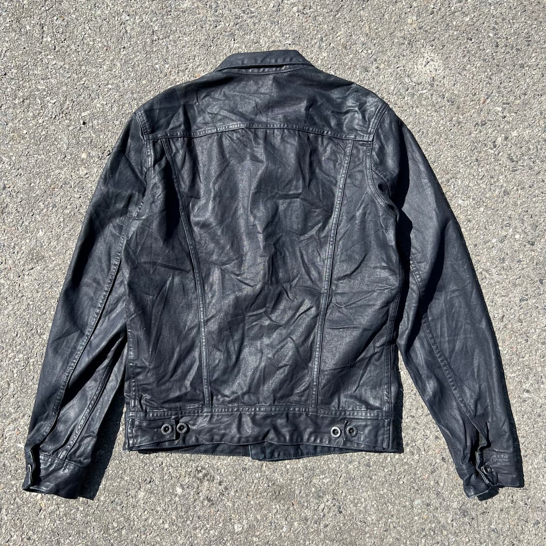 Replay 코팅 다크 인디고 데님 트러커 자켓 상품이미지5