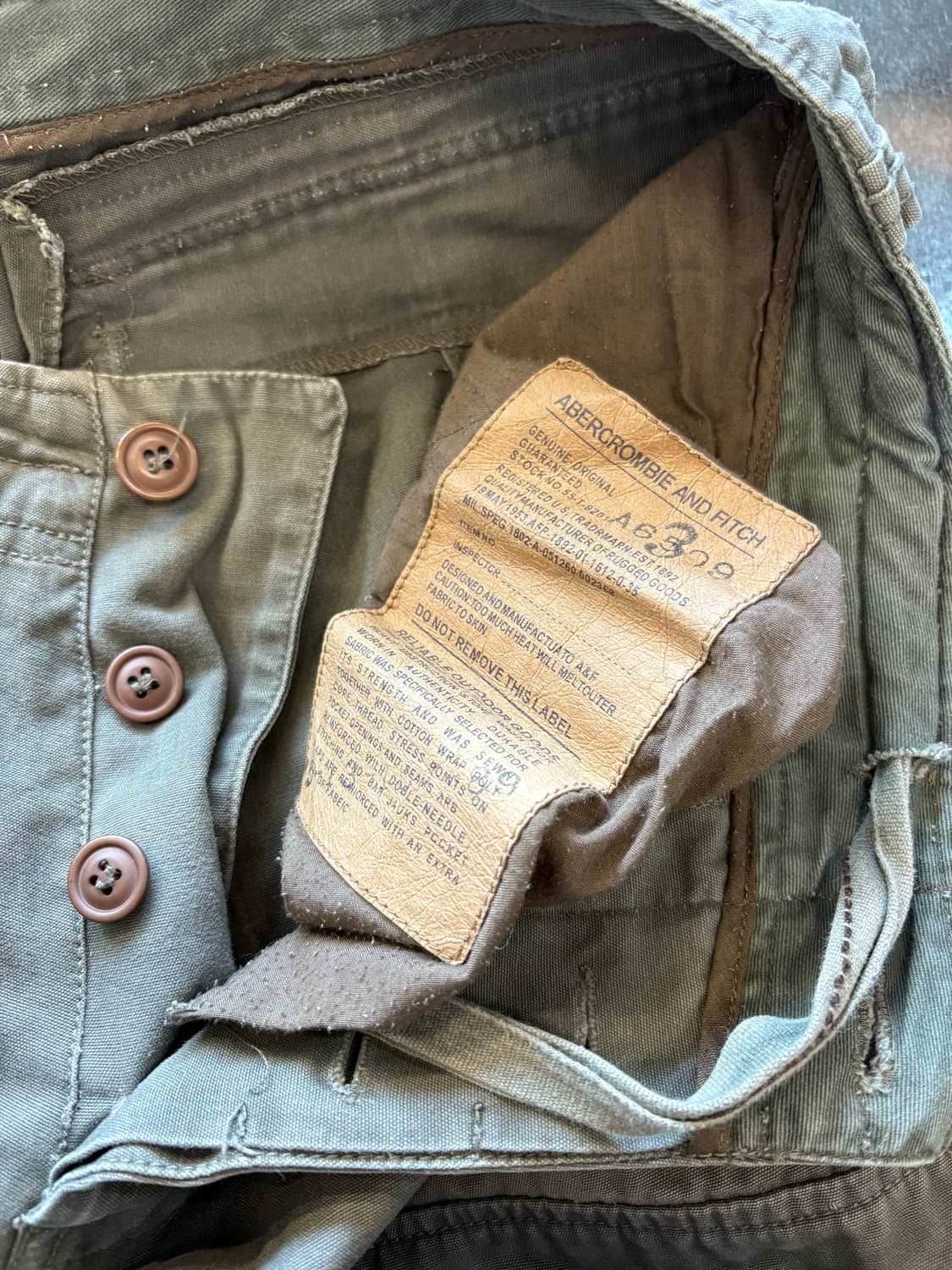 아베크롬비 빈티지 와이드 카고 팬츠 상품이미지7