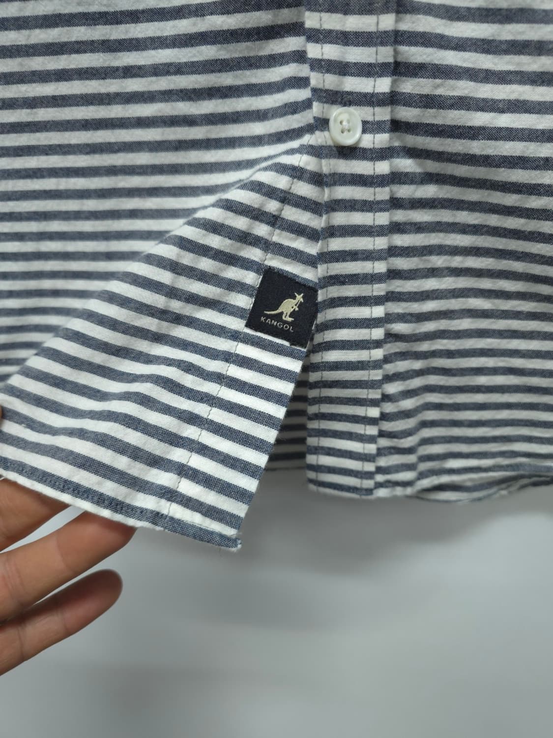 캉골 스트라이프 헨리넥 셔츠 ( 95~100 ) 상품이미지5