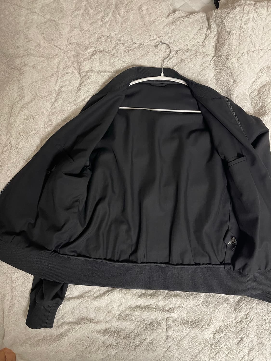 코스(COS) 블랙 코튼 MA-1 블루종 트랙탑 봄버 50(지퍼고장) 상품이미지7