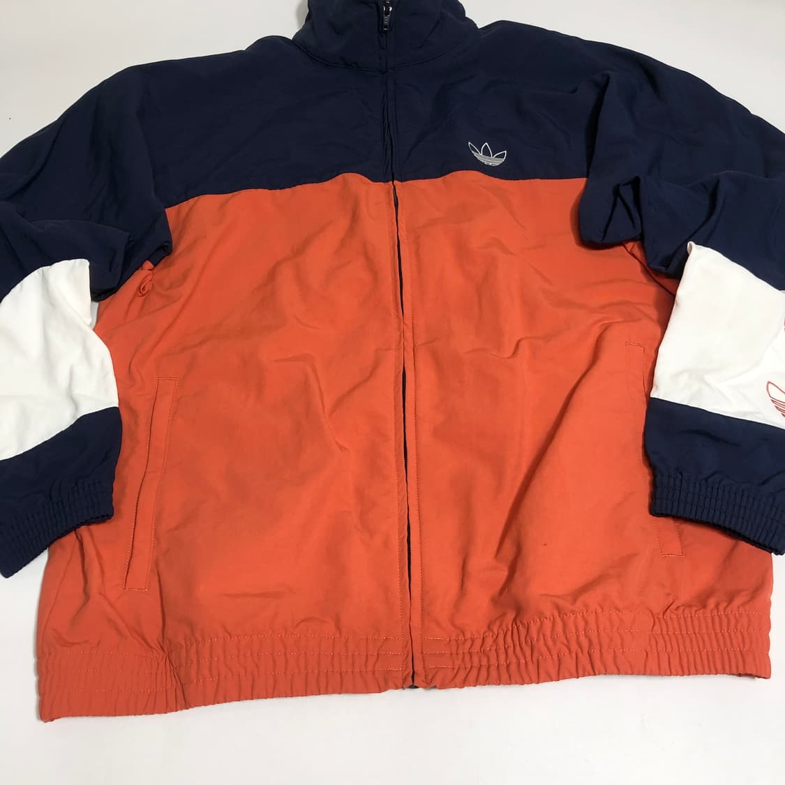 아디다스 컬러블록 웜업 바람막이 XL 상품이미지5