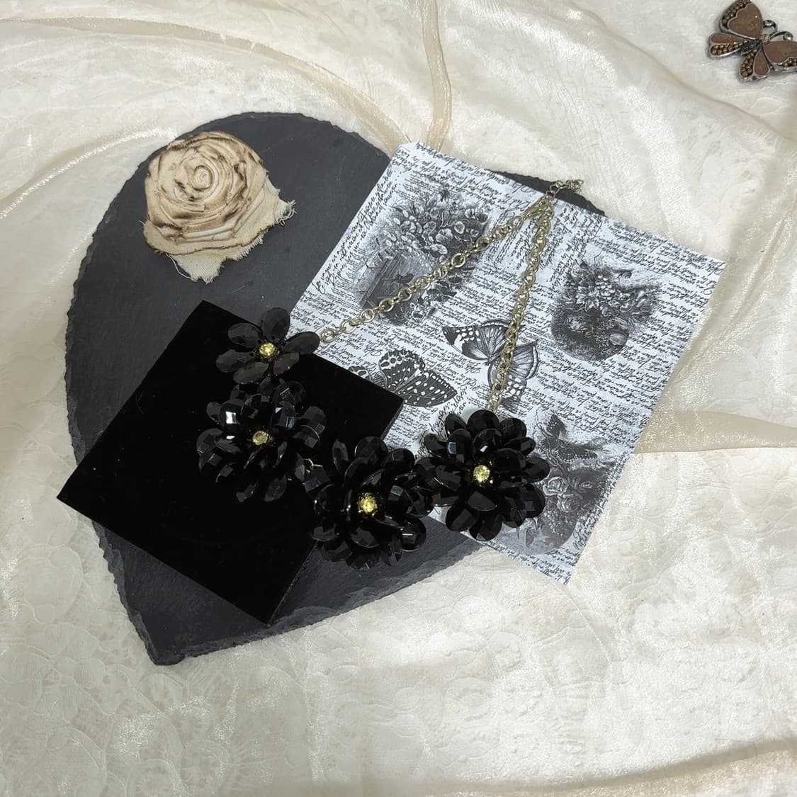 빈티지 플라워 오리엔탈  목걸이 상품이미지2