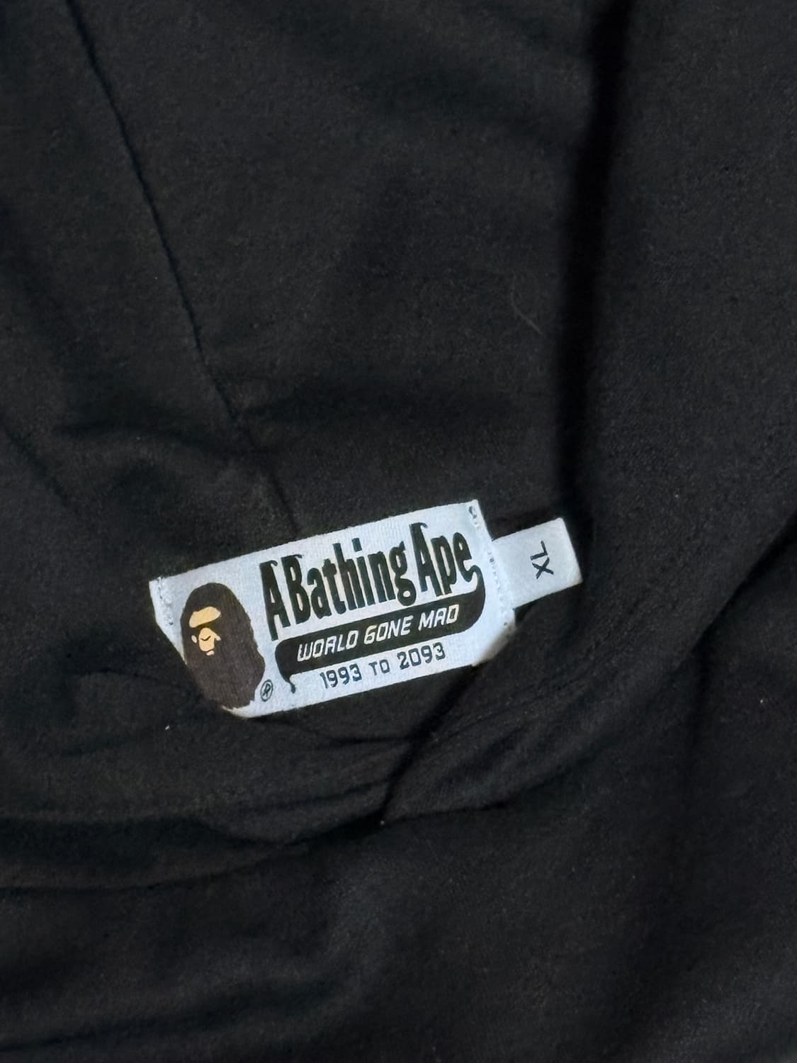 베이프 컬러지 로고 프린트 후드티 XL 상품이미지3