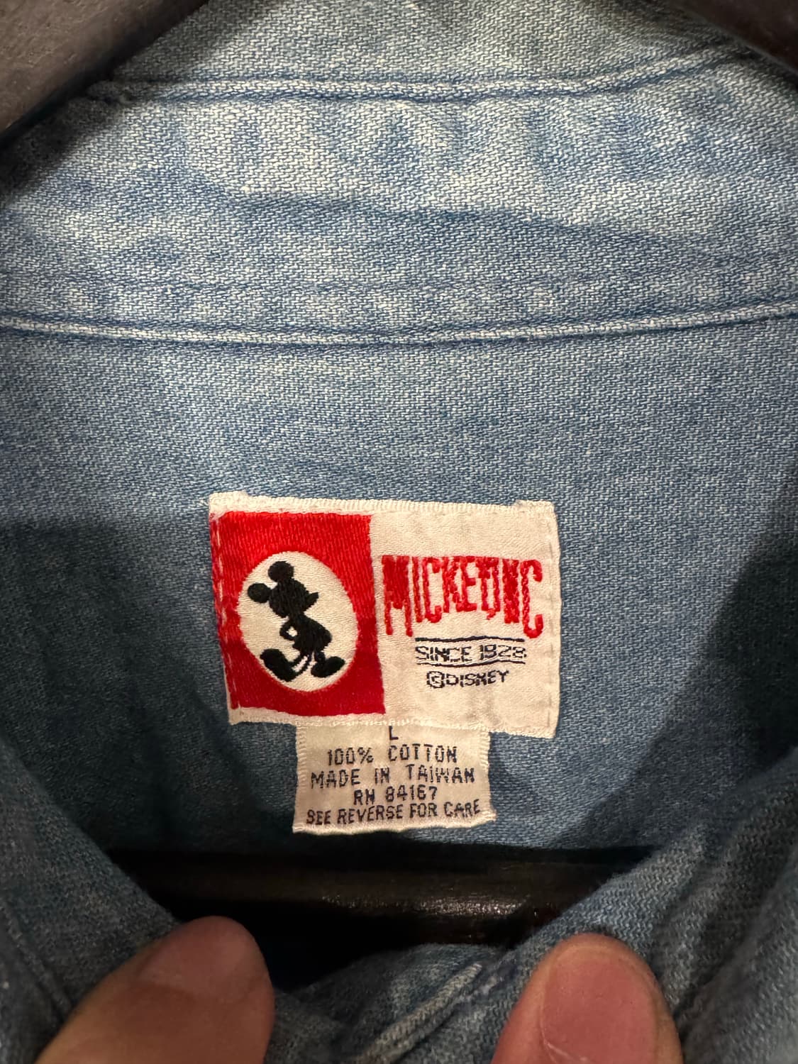 90s 디즈니 카툰 데님셔츠 상품이미지5