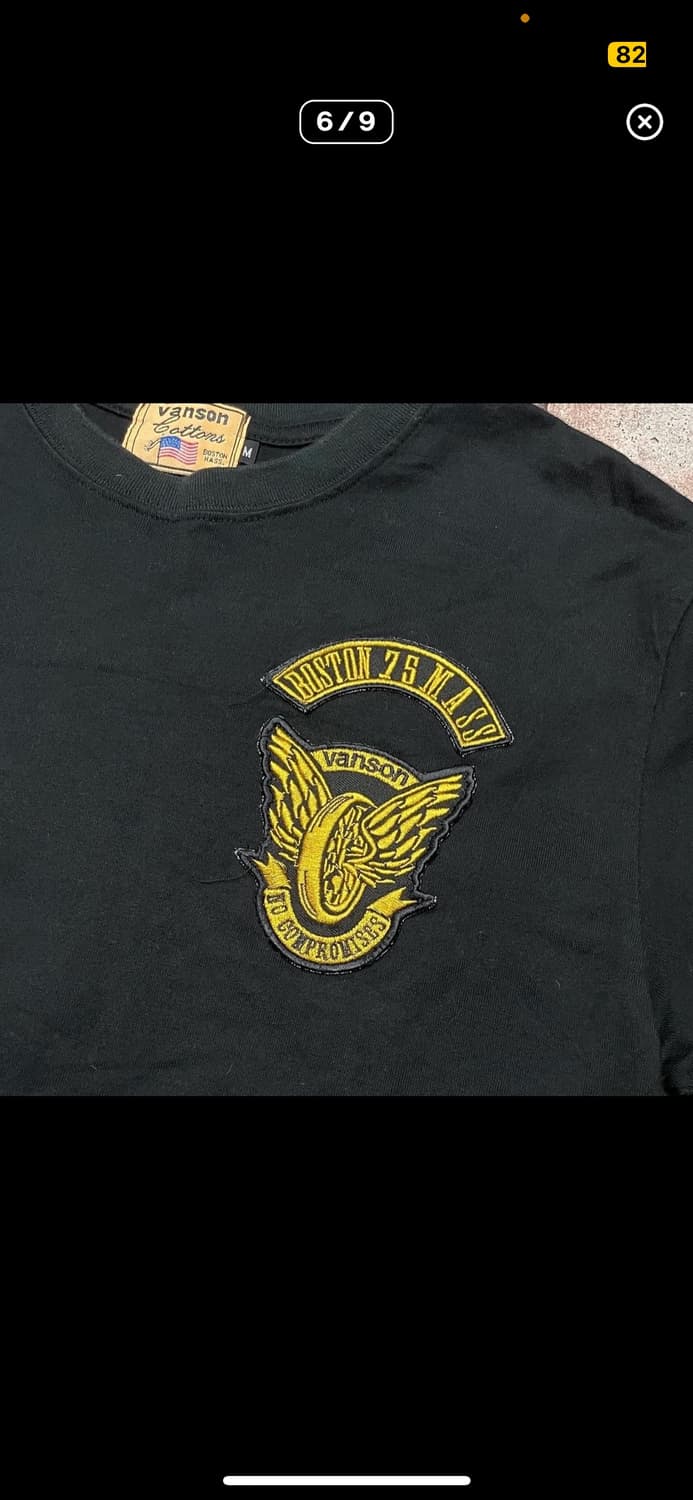 밴슨 레더 자수로고 반팔 티셔츠 상품이미지6