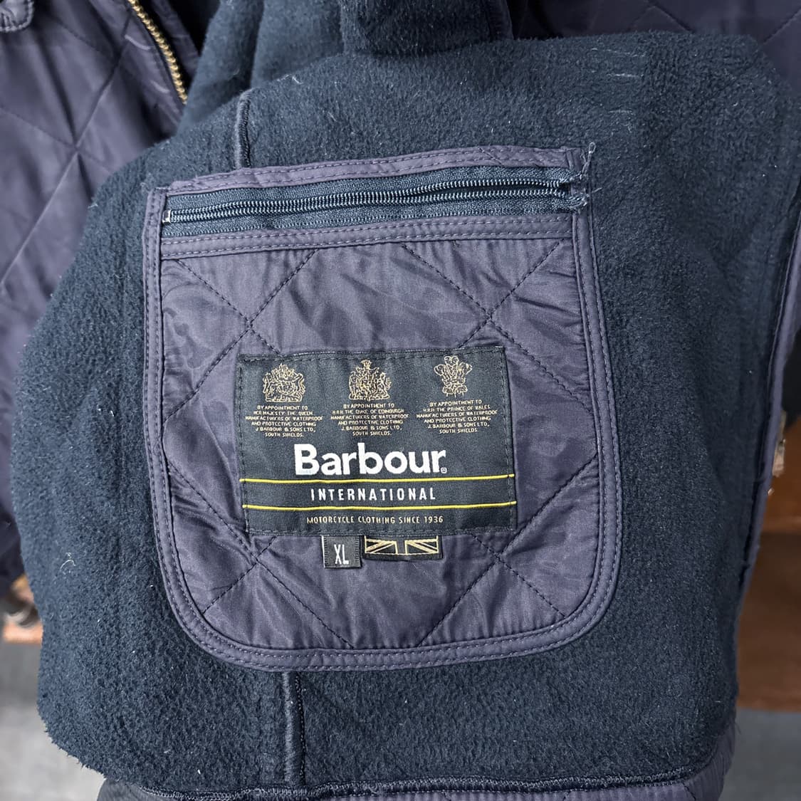 바버 인터내셔널 플리스 안감 퀼팅 모터사이클 자켓 N1149 상품이미지8