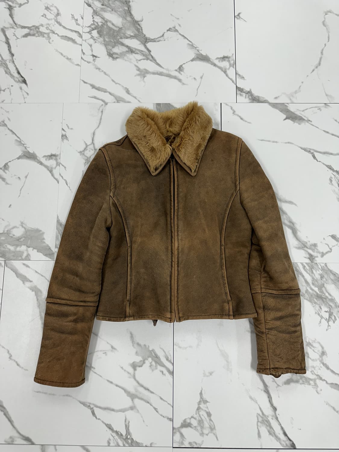 빈티지 양가죽 무스탕 자켓 상품이미지1