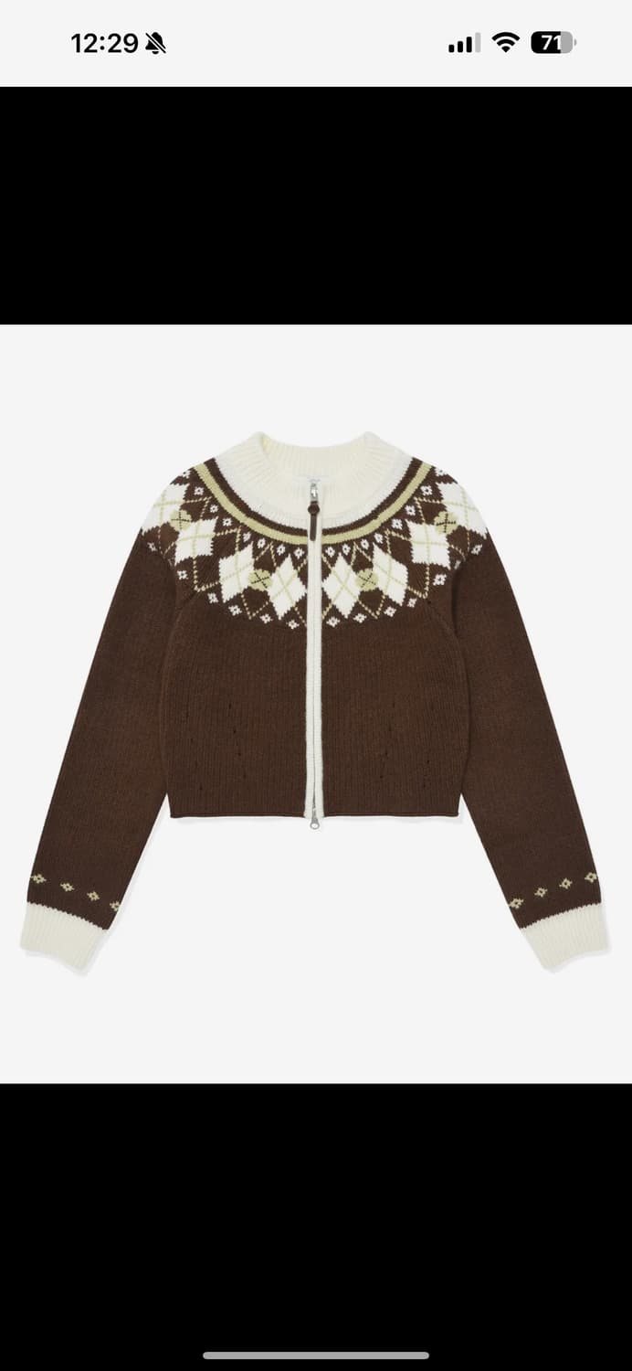 커버낫 노르딕 집업 니트 가디건 상품이미지1