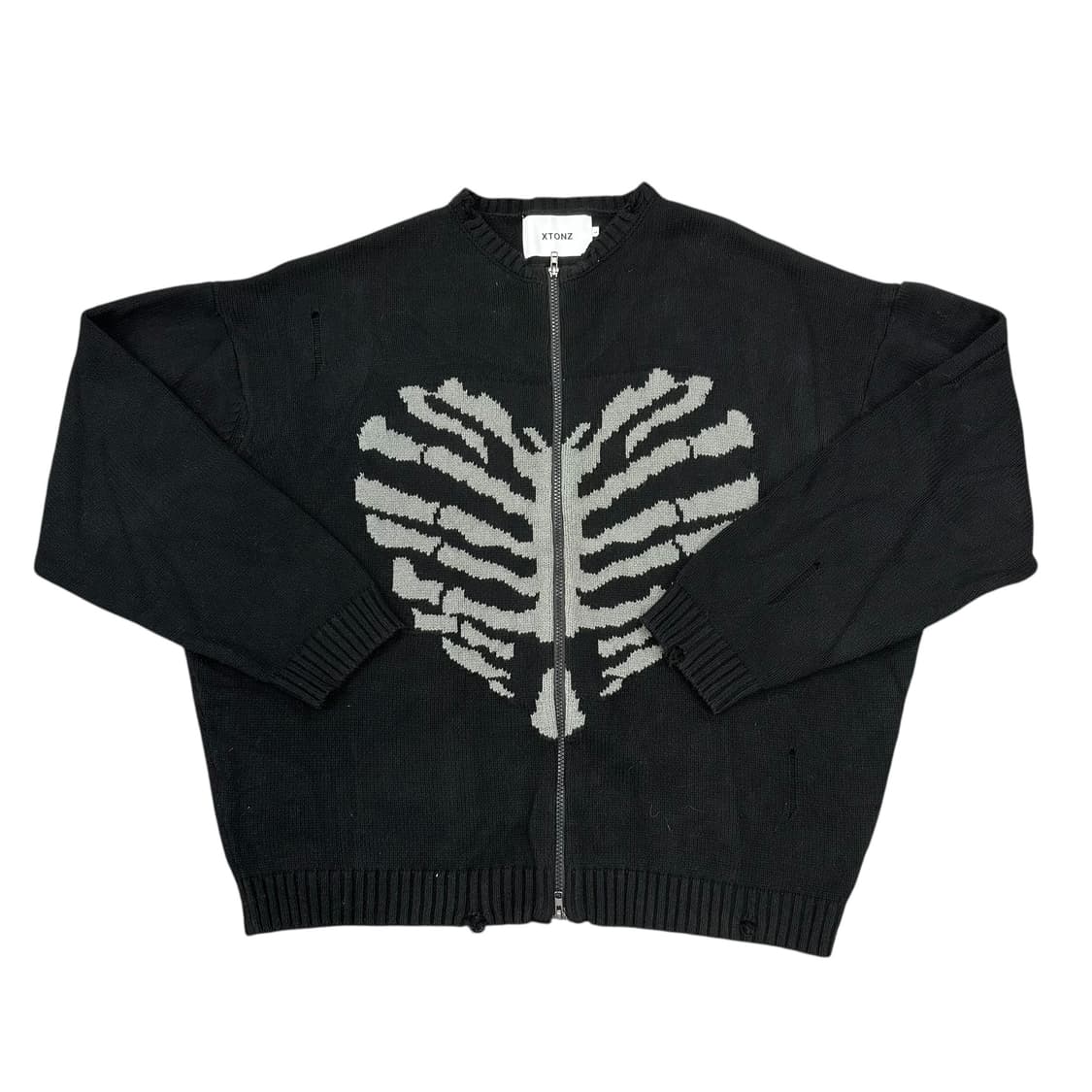 엑스톤즈 보운 니트집업 상품이미지1