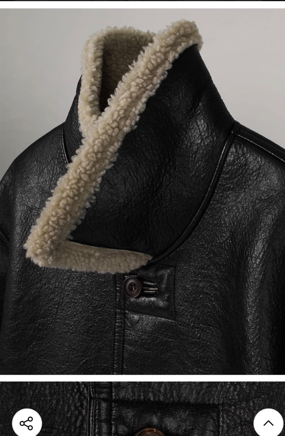 오버듀플레어 빈티지크랙 무스탕 상품이미지4