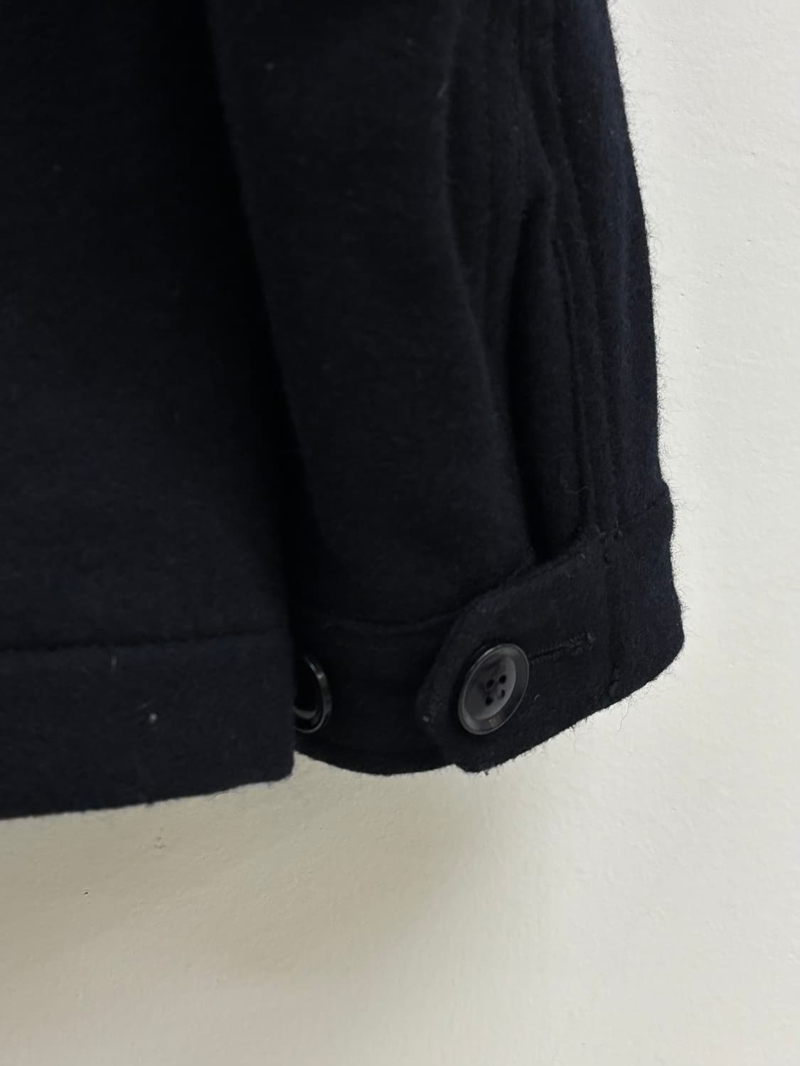 빈티지 블랙 하프 코트 상품이미지8