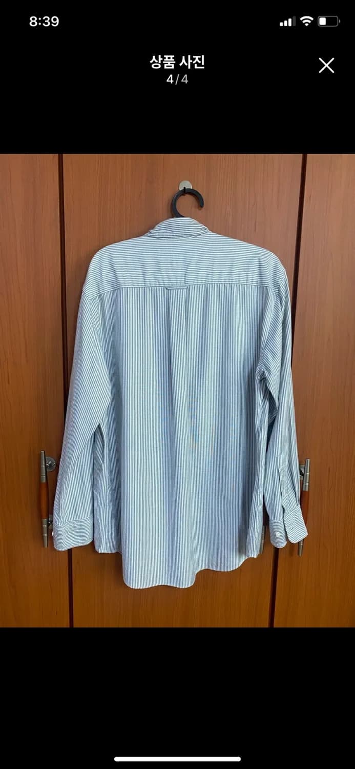 [GOODFOLKS] 굿폭스 스트라이프 옥스포드 셔츠 L사이즈 상품이미지4
