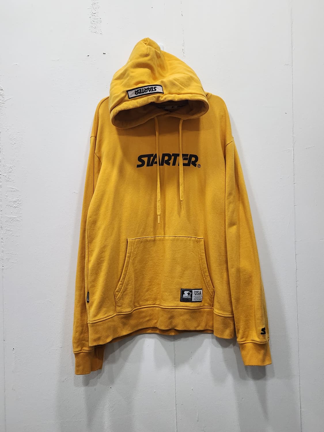 [L] 스타터 프린팅 후드티 남성 L 옐로우 상품이미지2