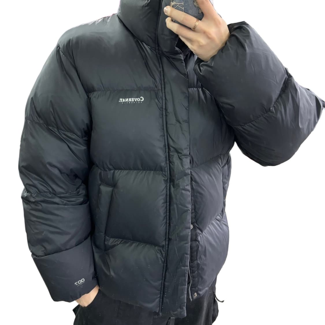 L 커버낫 블랙 오버핏 투웨이 구스다운 빵빵패딩 상품이미지1