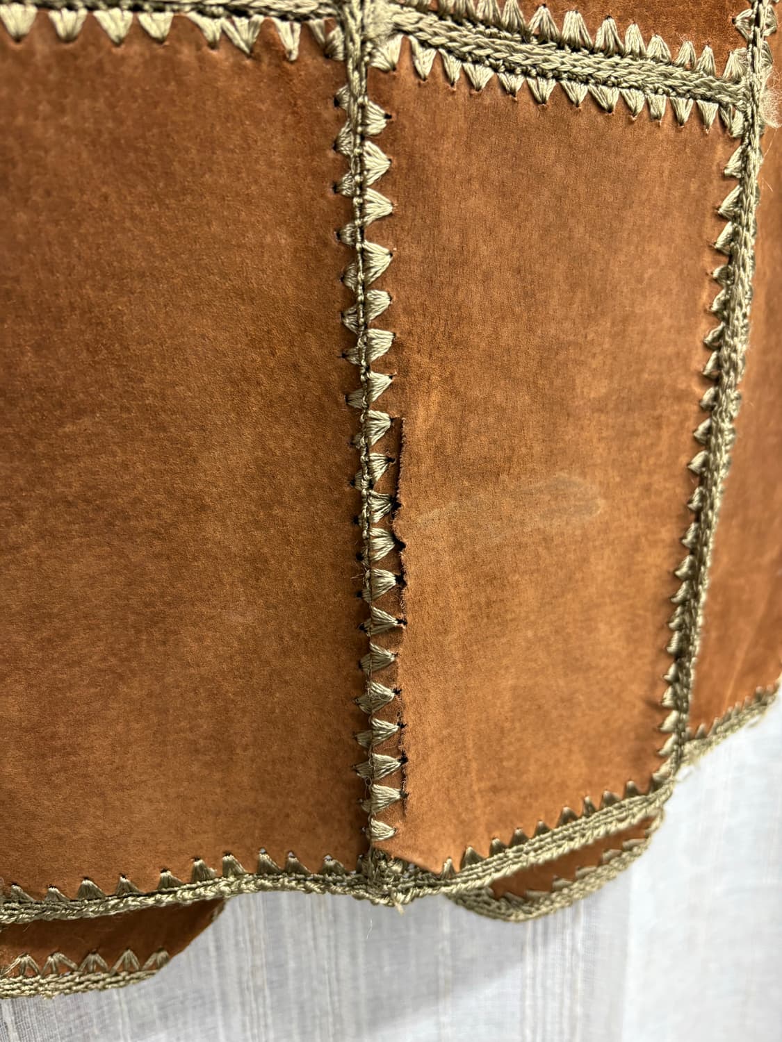 빈티지 웨스턴 레더 베스트 상품이미지6