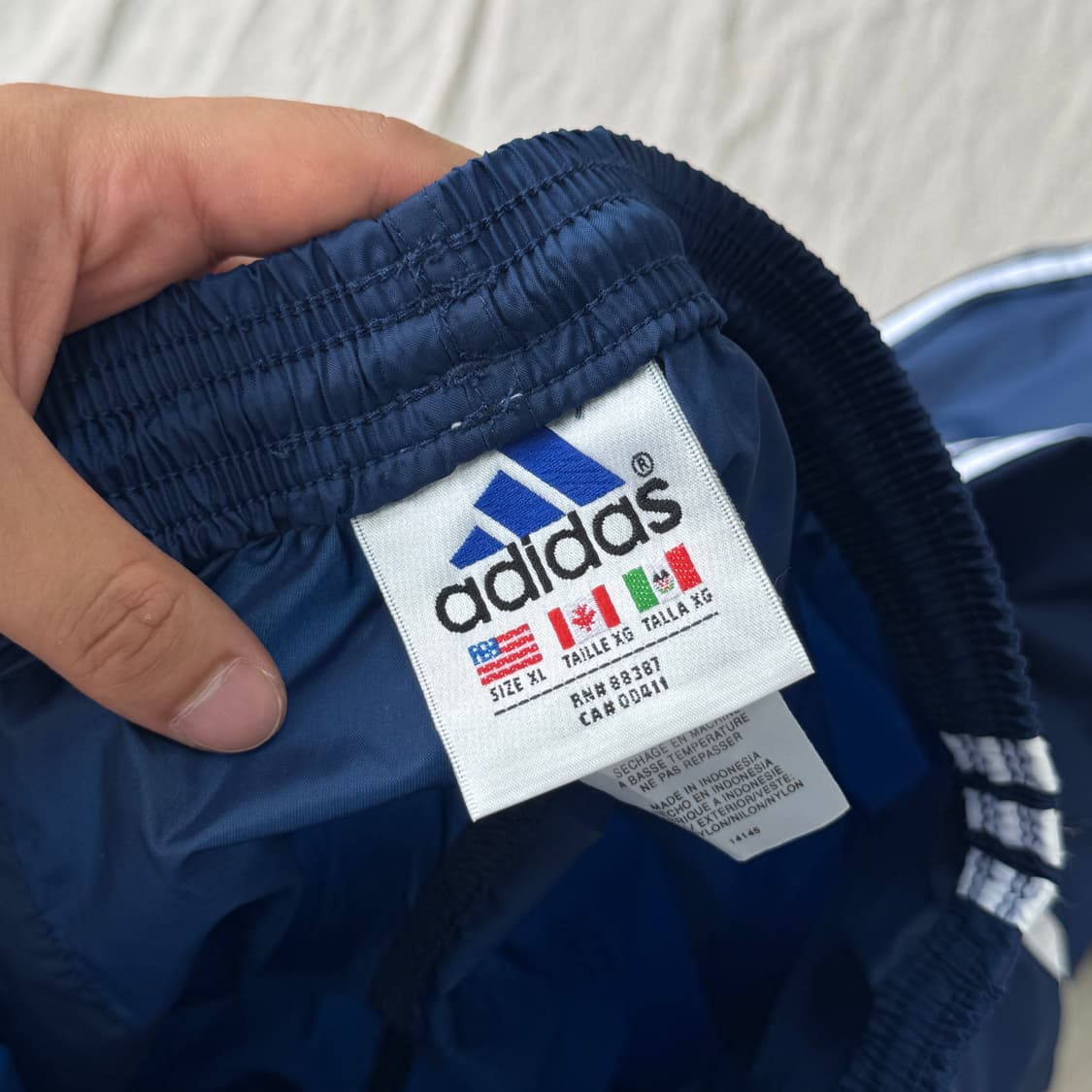 아디다스 90s 빈티지 양키즈 자수 나일론 팬츠 XL 상품이미지7