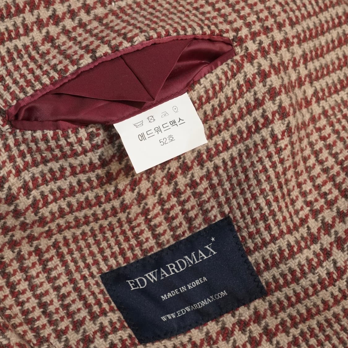에드워드맥스 울 체크 자켓 상품이미지9