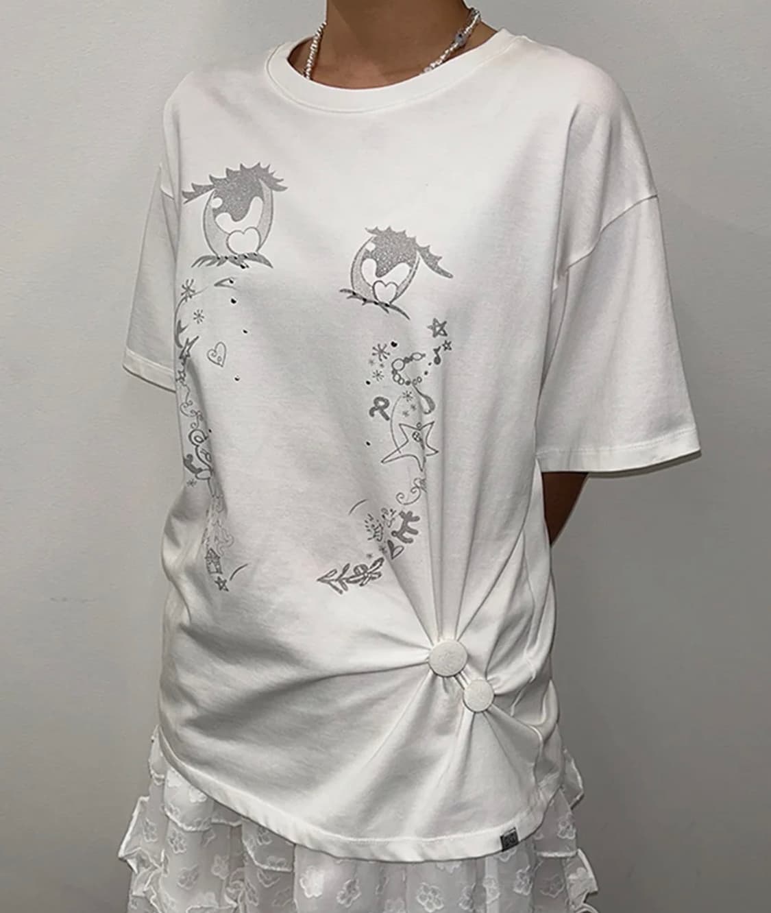 타입서비스 Cry eyes half sleeve top 상품이미지2